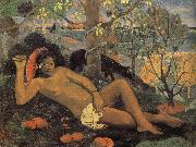 Woman with Mango Paul Gauguin